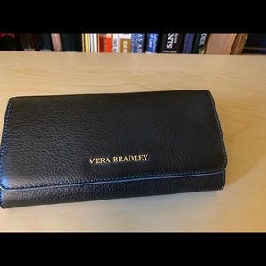 Vera Bradley black leather wallet